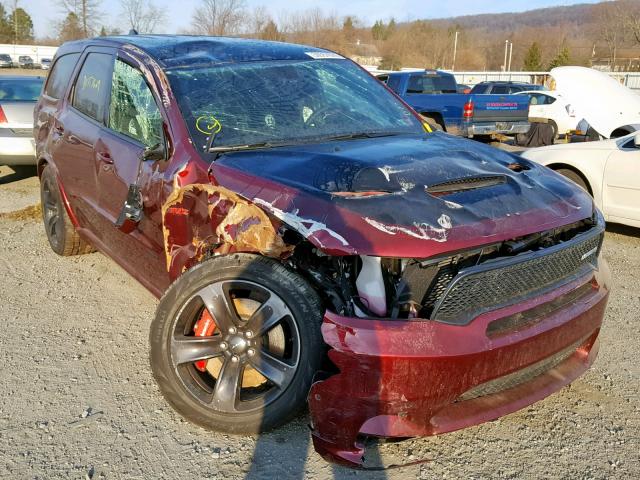 1C4SDJGJ5JC486032 - 2018 DODGE DURANGO SR BURGUNDY photo 1