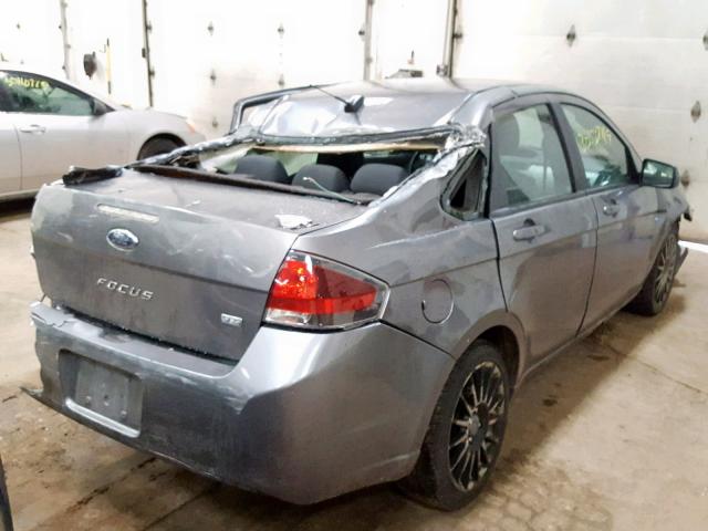 1FAHP3GN8AW136396 - 2010 FORD FOCUS SES GRAY photo 4