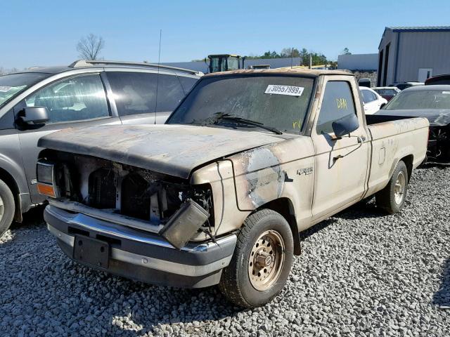 1FTCR10A6LUA48455 - 1990 FORD RANGER BEIGE photo 2