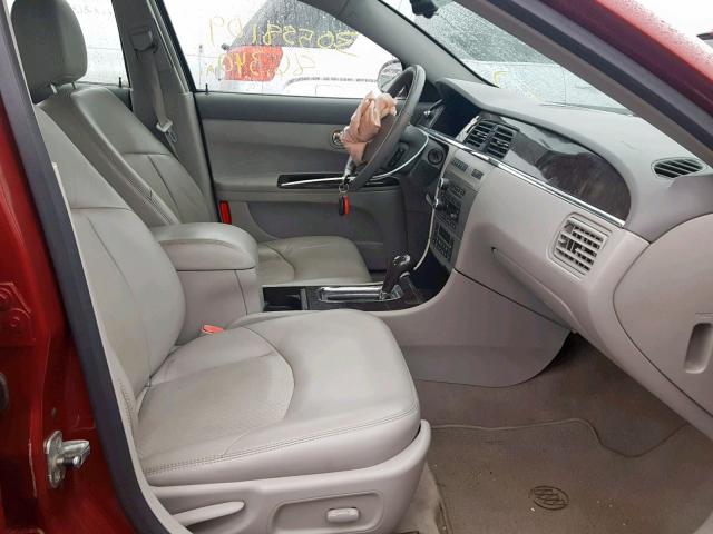 2G4WN58CX81153052 - 2008 BUICK LACROSSE S RED photo 5