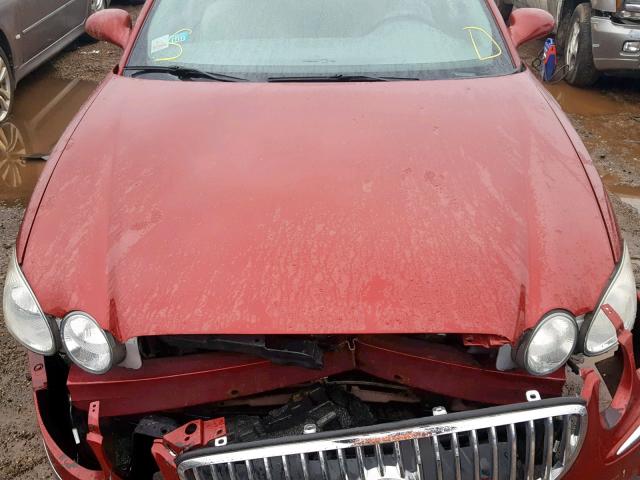 2G4WN58CX81153052 - 2008 BUICK LACROSSE S RED photo 7