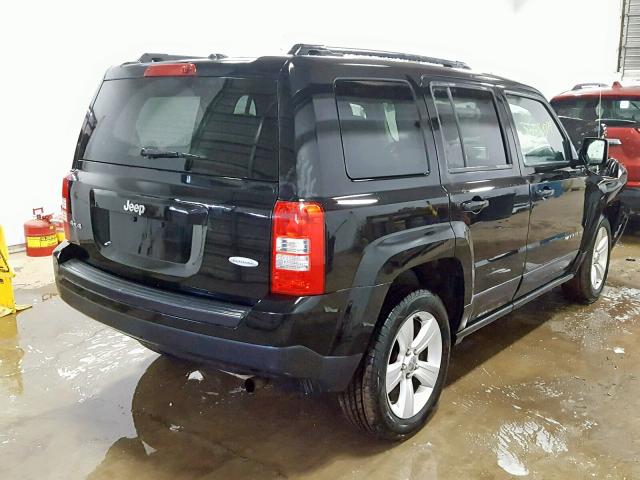 1C4NJRFB1ED649936 - 2014 JEEP PATRIOT LA BLACK photo 4