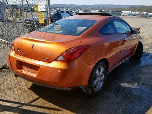 1G2ZH178264149730 - 2006 PONTIAC G6 GT ORANGE photo 4