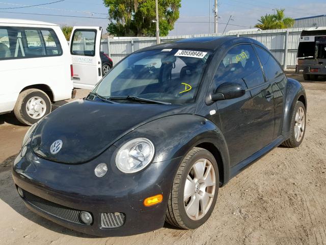 3VWFE21C82M434857 - 2002 VOLKSWAGEN NEW BEETLE Schwarz Foto 2