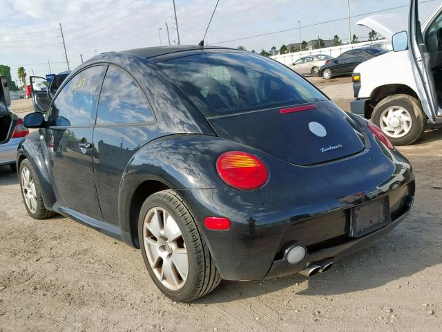 3VWFE21C82M434857 - 2002 VOLKSWAGEN NEW BEETLE Schwarz Foto 3
