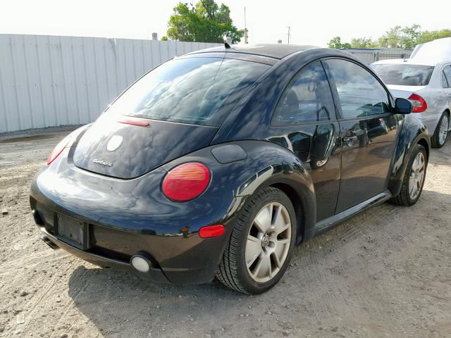 3VWFE21C82M434857 - 2002 VOLKSWAGEN NEW BEETLE Schwarz Foto 4