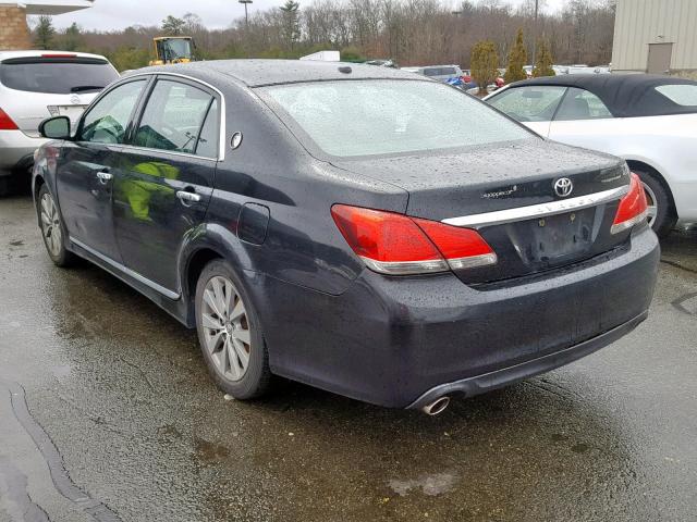 4T1BK3DB2CU460690 - 2012 TOYOTA AVALON BAS BLACK photo 3