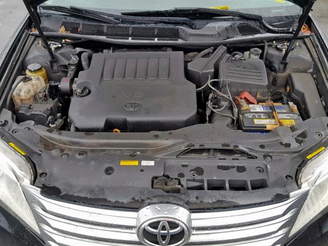 4T1BK3DB2CU460690 - 2012 TOYOTA AVALON BAS BLACK photo 7