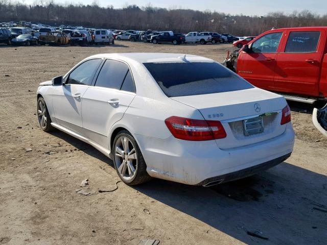 WDDHF5KB6DA763921 - 2013 MERCEDES-BENZ E 350 WHITE photo 3