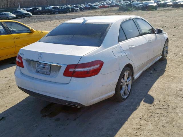 WDDHF5KB6DA763921 - 2013 MERCEDES-BENZ E 350 WHITE photo 4