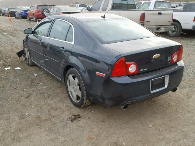 1G1ZJ57709F257344 - 2009 CHEVROLET MALIBU 2LT BLACK photo 3