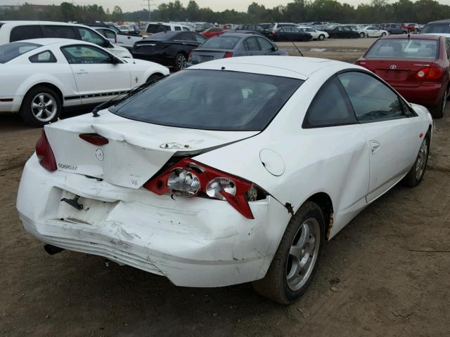 1ZWFT61L015626335 - 2001 MERCURY COUGAR V6 WHITE photo 4