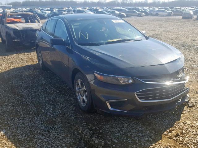1G1ZB5ST6JF170781 - 2018 CHEVROLET MALIBU LS GRAY photo 1