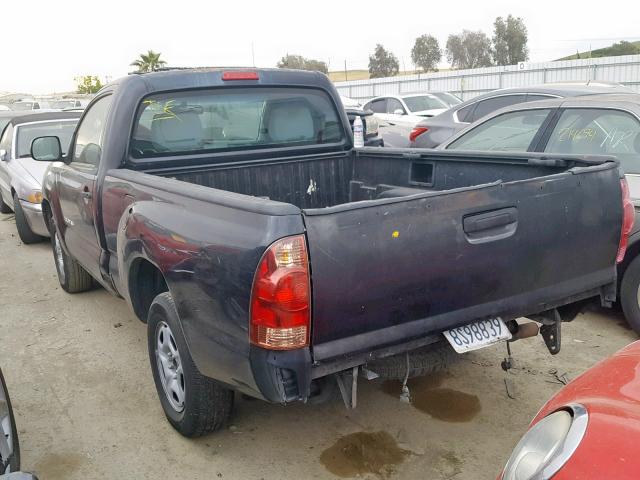 5TENX22N18Z478252 - 2008 TOYOTA TACOMA BLUE photo 3