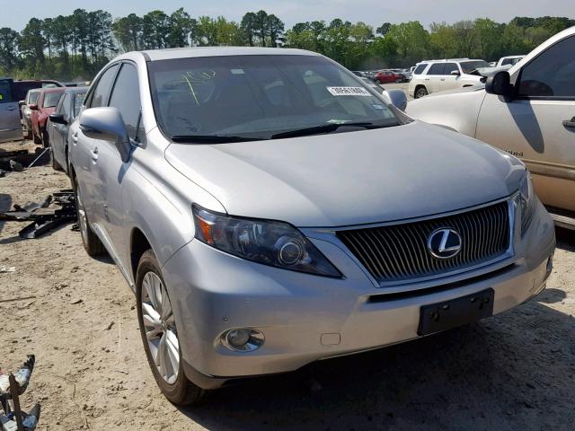 JTJZB1BA5A2001418 - 2010 LEXUS RX 450H SILVER photo 1