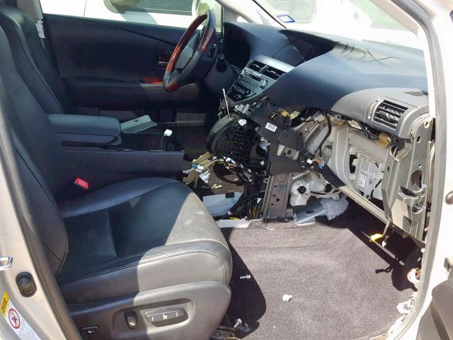 JTJZB1BA5A2001418 - 2010 LEXUS RX 450H SILVER photo 5