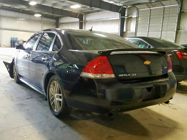 2G1WC5E34D1140072 - 2013 CHEVROLET IMPALA LTZ BLACK photo 3