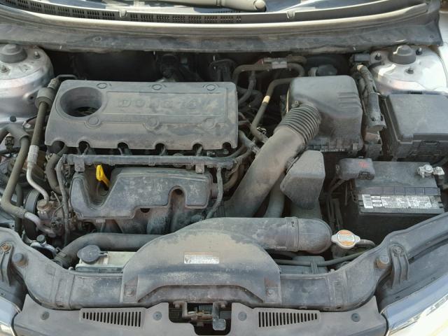 KNAFU6A29B5372926 - 2011 KIA FORTE EX SILVER photo 7