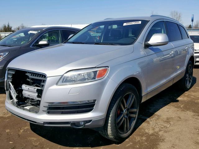 WA1AV94L17D037442 - 2007 AUDI Q7 4.2 QUA SILVER photo 2