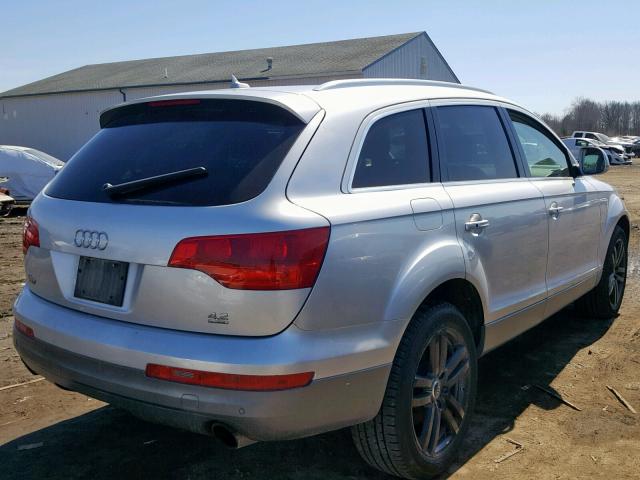 WA1AV94L17D037442 - 2007 AUDI Q7 4.2 QUA SILVER photo 4