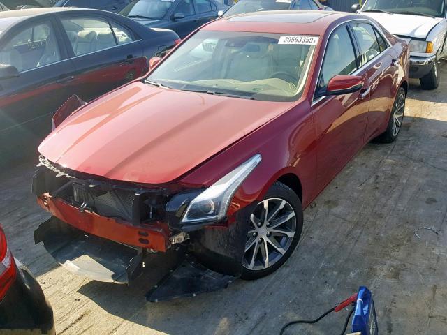 1G6AR5SX3G0101774 - 2016 CADILLAC CTS LUXURY RED photo 2