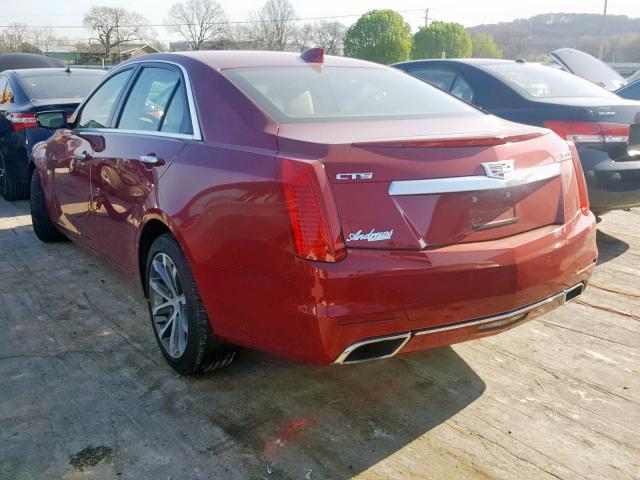 1G6AR5SX3G0101774 - 2016 CADILLAC CTS LUXURY RED photo 3