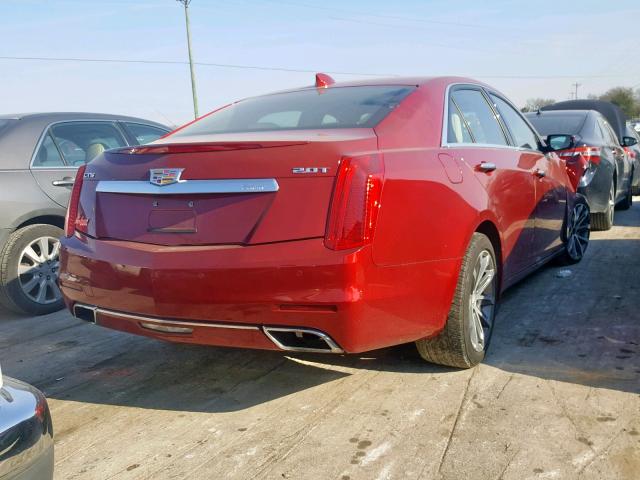 1G6AR5SX3G0101774 - 2016 CADILLAC CTS LUXURY RED photo 4