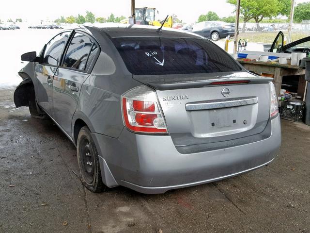 3N1AB6AP4BL725705 - 2011 NISSAN SENTRA 2.0 GRAY photo 3