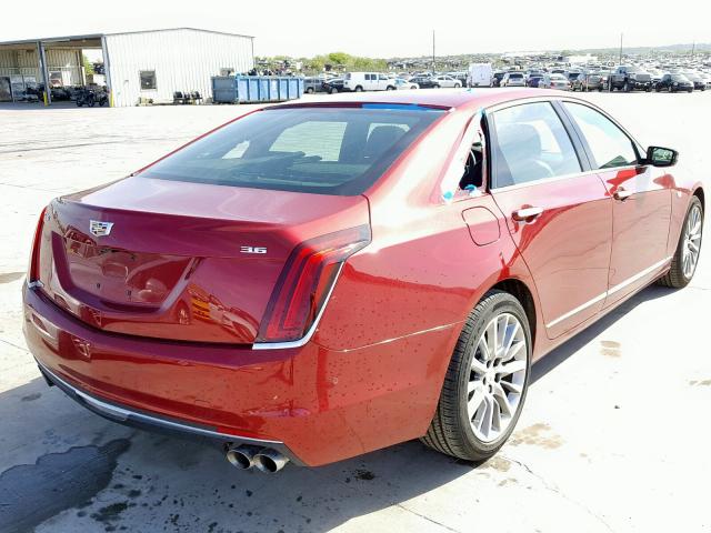 1G6KD5RS4JU159471 - 2018 CADILLAC CT6 LUXURY RED photo 4