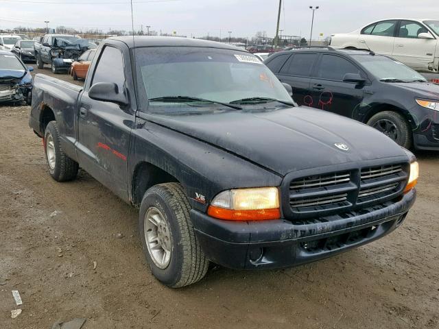 1B7FL26X1WS569793 - 1998 DODGE DAKOTA BLACK photo 1