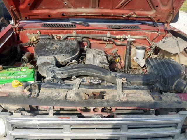 1N6SD11S9MC334029 - 1991 NISSAN TRUCK SHOR RED photo 7