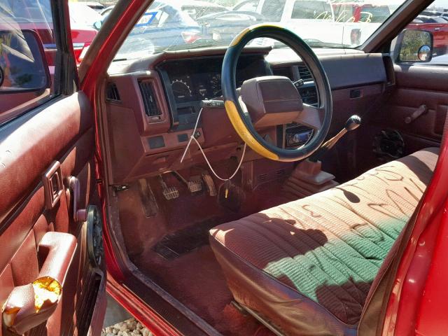 1N6SD11S9MC334029 - 1991 NISSAN TRUCK SHOR RED photo 9