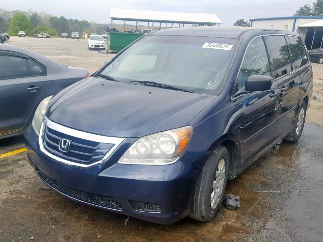 5FNRL38248B031643 - 2008 HONDA ODYSSEY LX BLUE photo 2