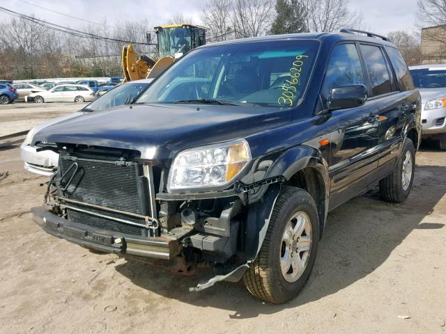 5FNYF18278B001317 - 2008 HONDA PILOT VP BLACK photo 2