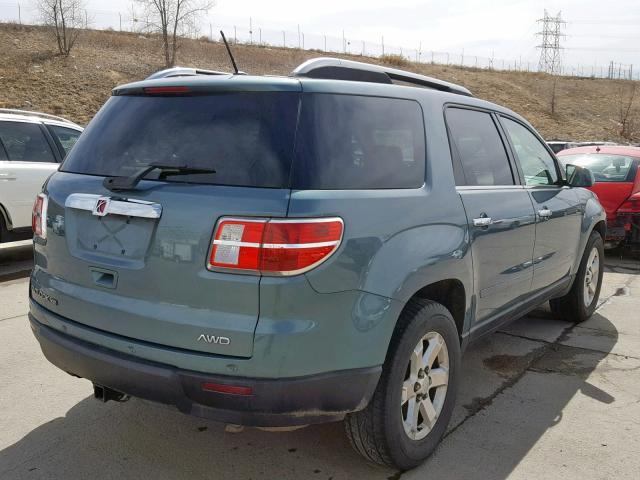 5GZEV23D89J140241 - 2009 SATURN OUTLOOK XR მწვანე ფოტო 4
