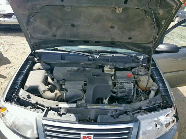 1G8AZ55F77Z120673 - 2007 SATURN ION LEVEL GRAY photo 7