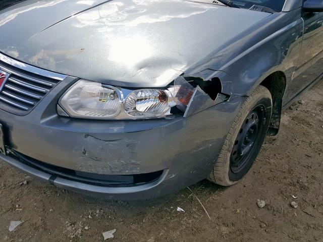 1G8AZ55F77Z120673 - 2007 SATURN ION LEVEL GRAY photo 9