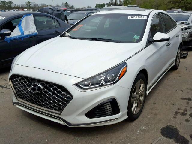 5NPE34AF3JH676177 - 2018 HYUNDAI SONATA SPO WHITE photo 2