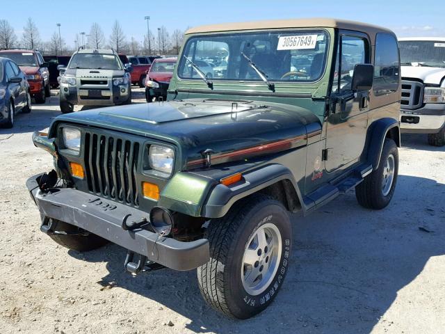 1J4FY49S1SP226549 - 1995 JEEP WRANGLER / GREEN photo 2