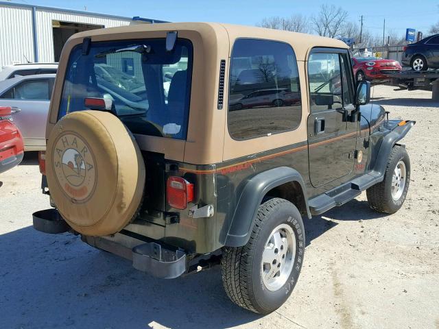 1J4FY49S1SP226549 - 1995 JEEP WRANGLER / GREEN photo 4