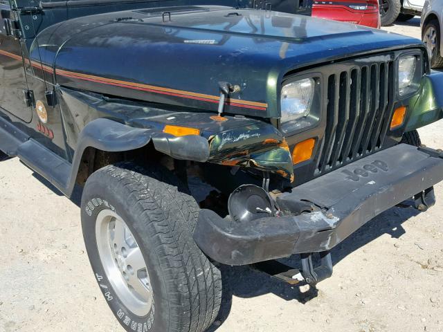 1J4FY49S1SP226549 - 1995 JEEP WRANGLER / GREEN photo 9