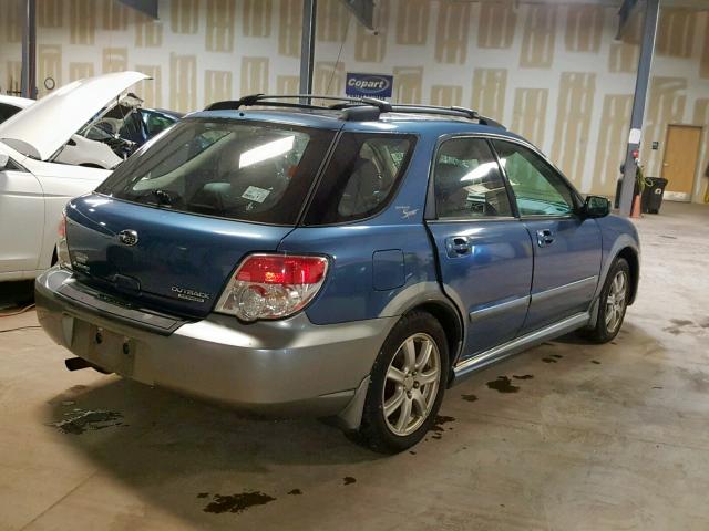 JF1GG63677H811891 - 2007 SUBARU IMPREZA OU BLUE photo 4