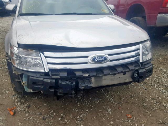 1FAHP24W88G104205 - 2008 FORD TAURUS SEL SILVER photo 9