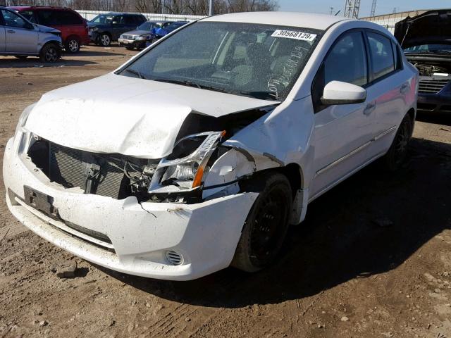 3N1AB6AP1AL674212 - 2010 NISSAN SENTRA 2.0 WHITE photo 2