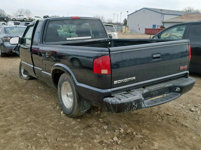 1GTCS19WX18183317 - 2001 GMC SONOMA BLACK photo 3