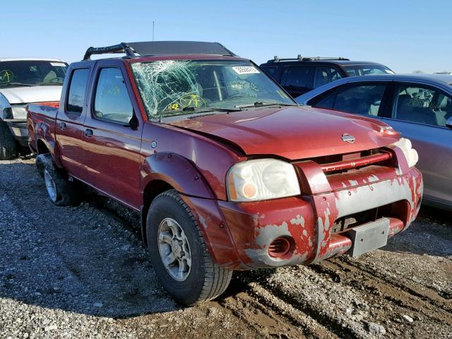 1N6ED27T41C311613 - 2001 NISSAN FRONTIER C RED photo 1