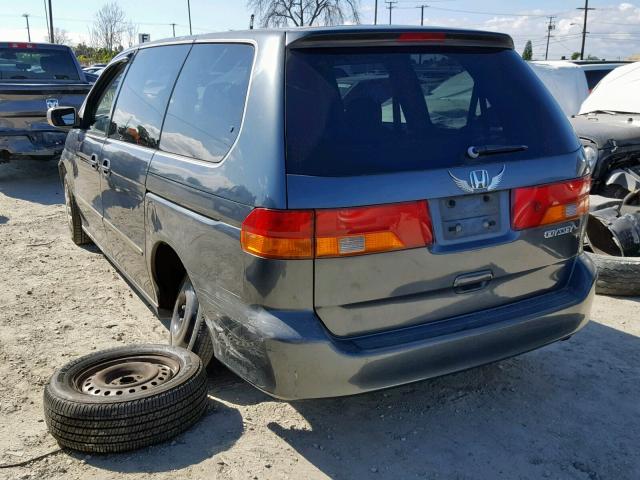 5FNRL18523B121056 - 2003 HONDA ODYSSEY LX GRAY photo 3