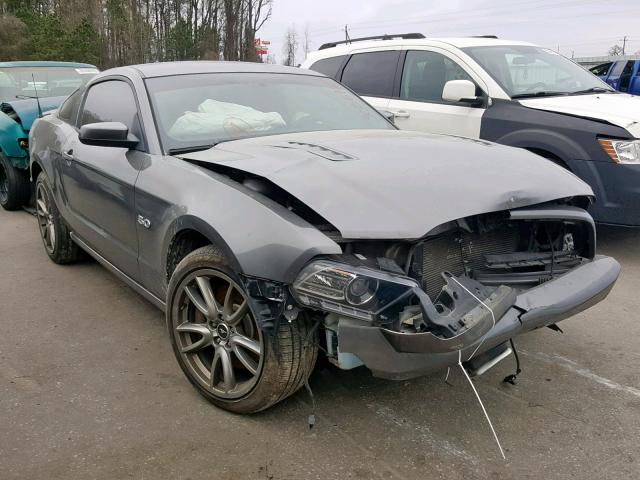 1ZVBP8CF9E5283301 - 2014 FORD MUSTANG GT GRAY photo 1