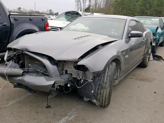 1ZVBP8CF9E5283301 - 2014 FORD MUSTANG GT GRAY photo 2