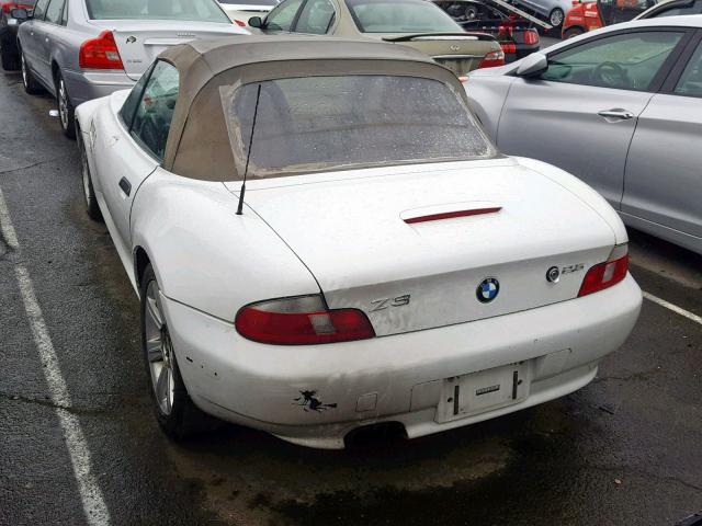 WBACN33431LM03952 - 2001 BMW Z3 2.5 WHITE photo 3